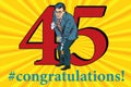 Congratulations 45 anniversary event celebration