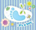 with congratulations on the birth of a boy