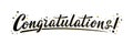 `Congratulations!` bulk lettering greeting sign
