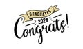 Graduates 2021 congrats! logo design
