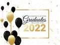 Congratulations graduates Class of 2022 vector illustration