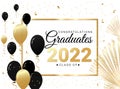 Congratulations graduates Class of 2022 vector illustration Royalty Free Stock Photo