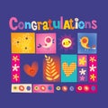 Congratulations greeting card