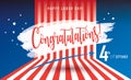 Congratulations! Happy Labor day Royalty Free Stock Photo