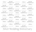 8x8 step repeat banner - Silver Wedding Anniversary Celebrate Happy 25th