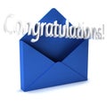 Congratulations Letter Royalty Free Stock Photo