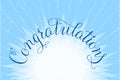 Congratulations lettering illustration hand Royalty Free Stock Photo