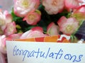 Congratulations message Royalty Free Stock Photo