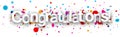 Congratulations paper banner. Royalty Free Stock Photo