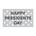 Congratulations on the president`s day banner