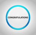 Congratulations Round Blue Push Button Royalty Free Stock Photo