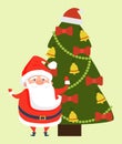 Congratulations Santa Claus wishing Merry Xmas