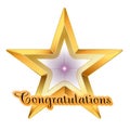 congratulations star logo clip art Royalty Free Stock Photo