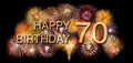 Congratulations  on the 70th birthday Royalty Free Stock Photo