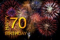 Happy congratulations to the 70th birthday