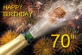 Happy congratulations to the 70th birthday