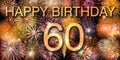 Congratulations to the 60th birthday Royalty Free Stock Photo