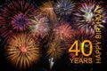 Happy congratulations to the 40th birthday