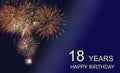 Congratulations to the 18th birthday Royalty Free Stock Photo