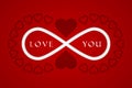 Congratulations on Valentine`s Day. Heart Icon. Symbol of Love