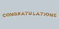 congratulations written with golden foil balloons. congratulations lettering gold balloons, congratulations typography background