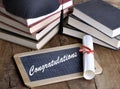 Congratulations for successful studies