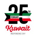 25_February_ Kuwait Independence Day Royalty Free Stock Photo