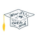 Graduate Cap, Congratulatory Illustration For Graduation From Educational Institutions