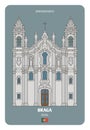 Congregados Basilica in Braga, Portugal. Architectural symbols of European cities