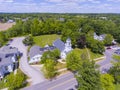 Hollis town center aerial view, NH, USA Royalty Free Stock Photo