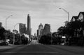 Congress Avenue bridge monochrome austin central texas