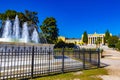 Congress Center Building Zappeion Historic buildings and fountain Athens Greece Royalty Free Stock Photo