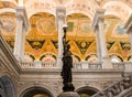 Congress Library Ceiling Washington Royalty Free Stock Photo