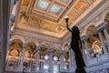 Congress Library Ceiling Washington Royalty Free Stock Photo