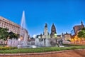 Congress square at Buenos Aires, Argentina Royalty Free Stock Photo