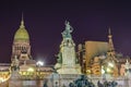 Congress Square in Buenos Aires, Argentina Royalty Free Stock Photo