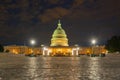Congress in Washington DC. Capitol building. Capitol with sunset in Washington D.C. Royalty Free Stock Photo