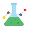 Conical flask, erlenmeyer flask Vector Icon which can easily modify Royalty Free Stock Photo