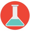 conical flask, flask, Isolated Vector icon that can be easily modified or edit Royalty Free Stock Photo