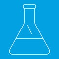 Conical flask thin line icon