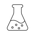 Conical flask Vector icon which can easily modify or edit Royalty Free Stock Photo