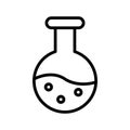 Conical flask Vector icon which can easily modify or edit Royalty Free Stock Photo
