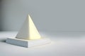 Conical stage for product photography. Mockup with text display