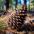 Pine cone, decoration for Christmas and Christmas tree, on holiday days