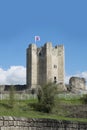Conisbrough Castle, Conisbrough, South Yorkshire, UK 17th April 2016 The medieval castle which stands between Rotherham and Doncas