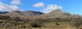 Lake District National Park Coniston Old Man Panorama Royalty Free Stock Photo