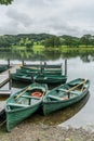 CONISTON WATER, LAKE DISTRICT/ENGLAND - AUGUST 21 : Rowing Boats Royalty Free Stock Photo