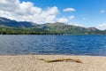 Coniston water Lake District England uk blue sky summer day Royalty Free Stock Photo