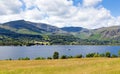 Coniston Water and mountains Lake District England uk Royalty Free Stock Photo