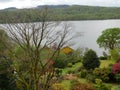 Coniston Water from the shore of Brantwood Mansion Royalty Free Stock Photo